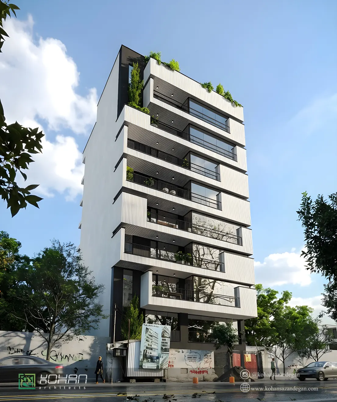 ساخت آپارتمان 8 طبقه در آمل 