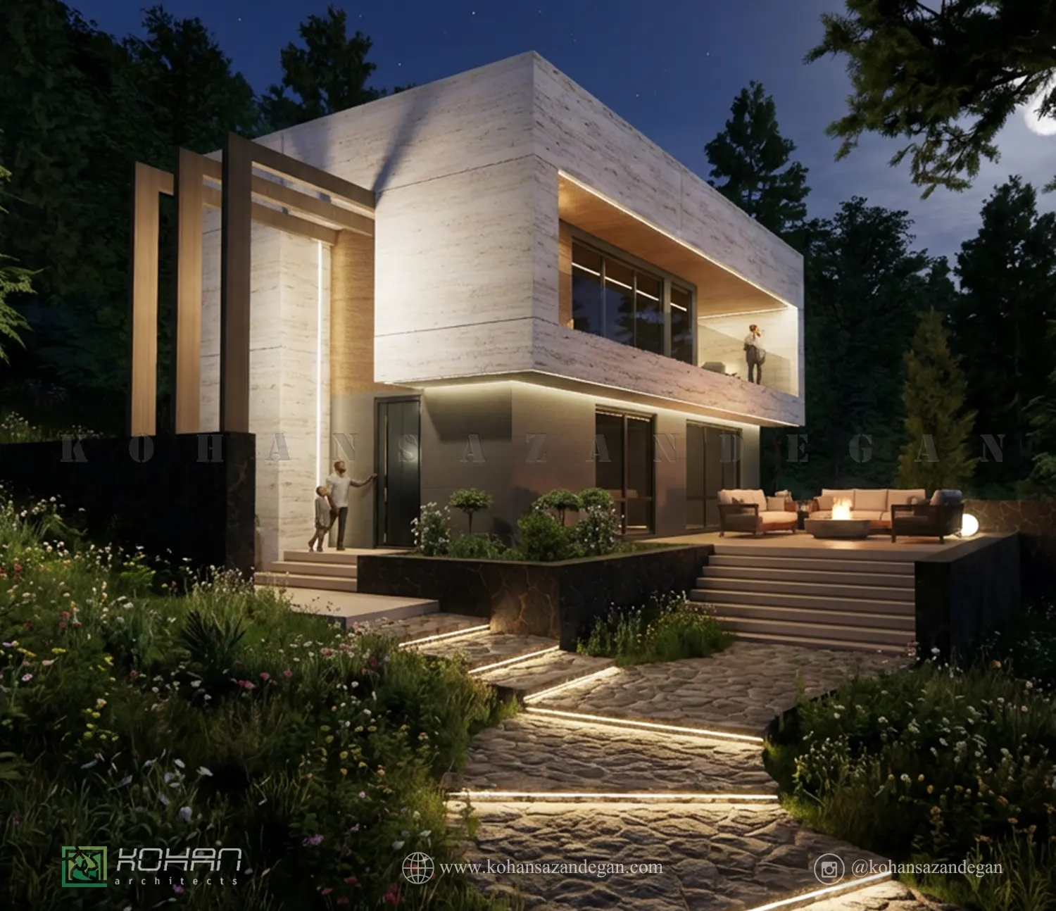 پروژه طراحی باغ ویلا در شمال روستای شب کلا 