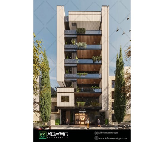 طراحی ساختمان مسکونی 7 طبقه در کردستان