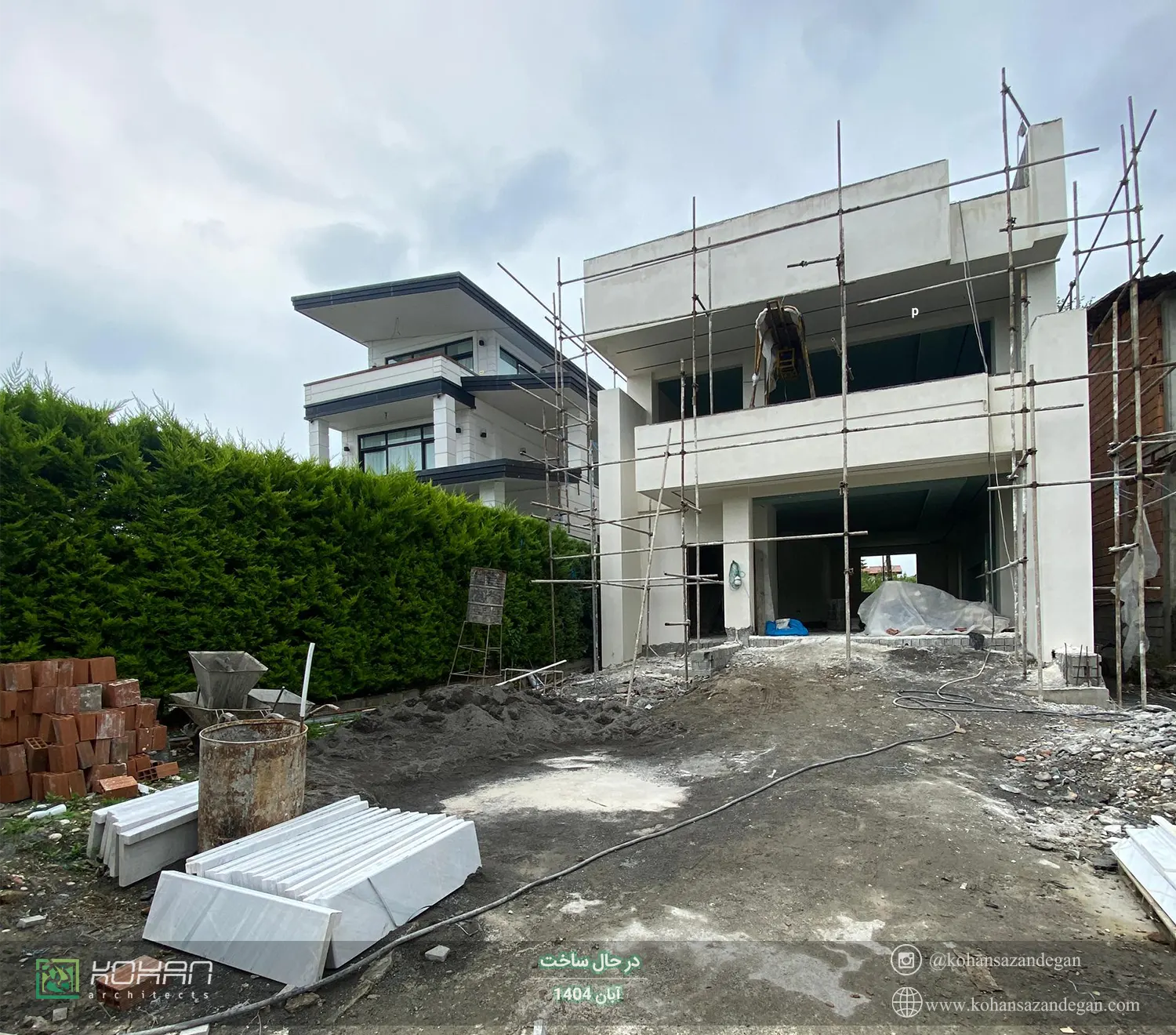 ساخت خانه با روف گاردن شیک در نوشهر 