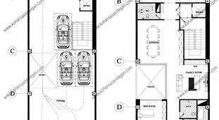 طراحی نقشه آپارتمان مدرن  6 طبقه در ساری