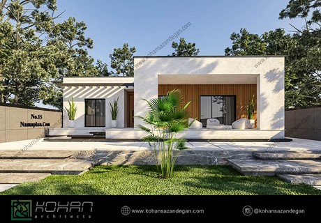 طراحی نمای مدرن با سازه بنایی در شیراز