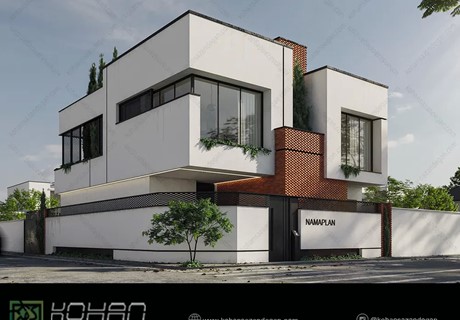 طراحی ویلای دوبلکس لاکچری و مدرن در کنگان_بوشهر