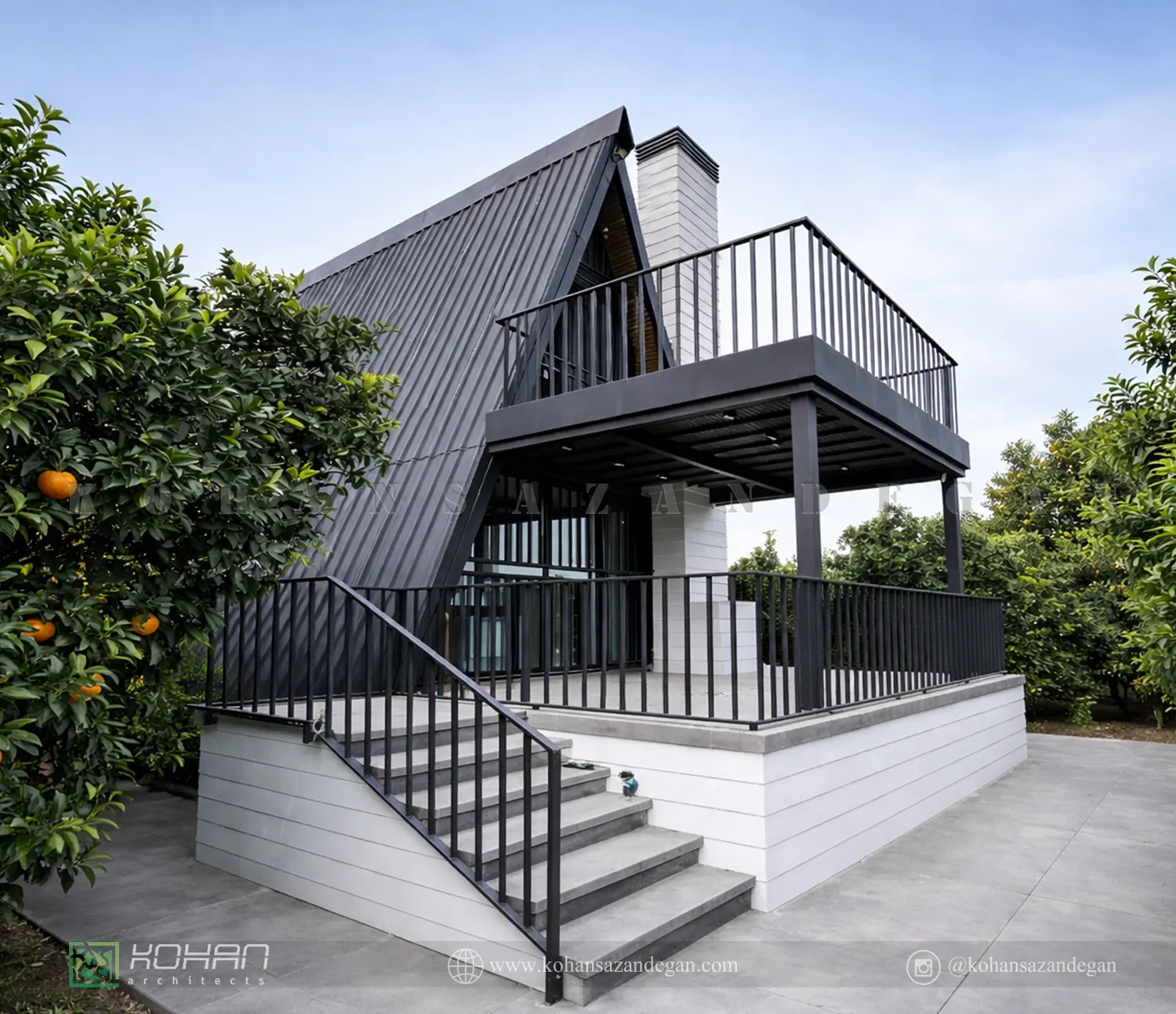 ساخت ویلا a-frame (سوئیسی) 