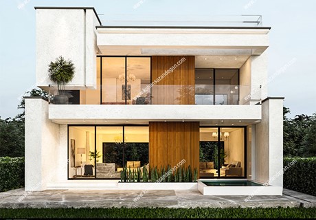 طراحی ویلا دوبلکس مدرن modern villa