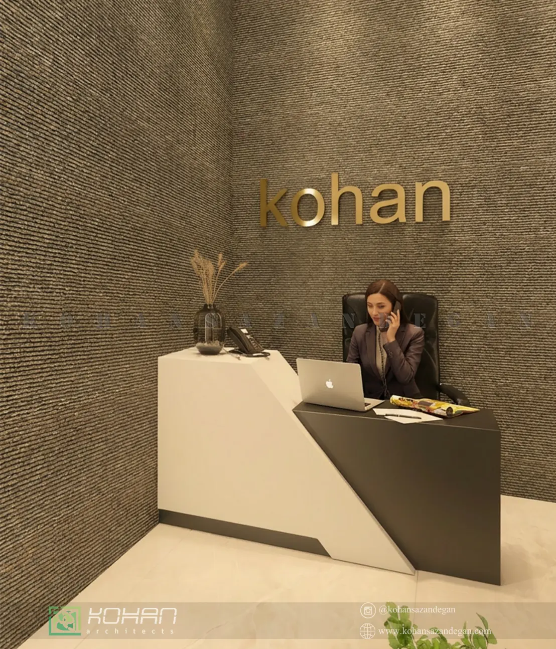 طراحی اتاق ساختمان اداری در ساری 