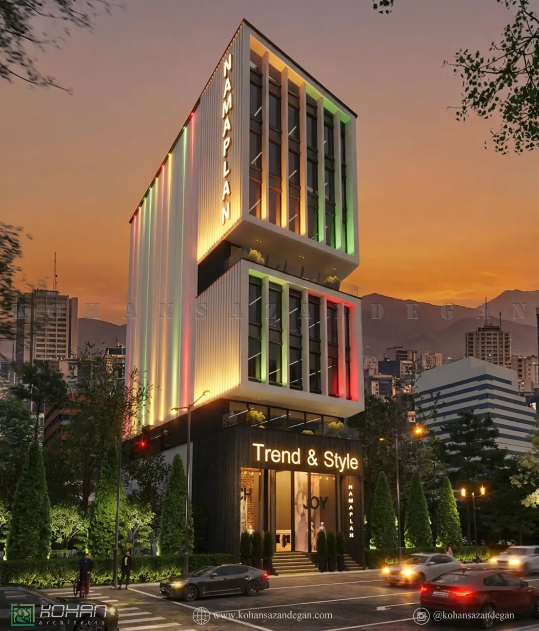 پروژه اپارتمان تجاری اداری مدرن در ساری 