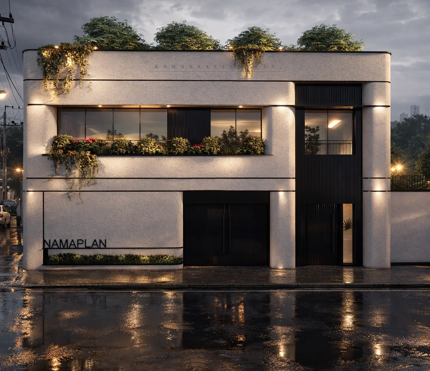 طراحی آپارتمان یک طبقه روی پیلوت در سرخرود