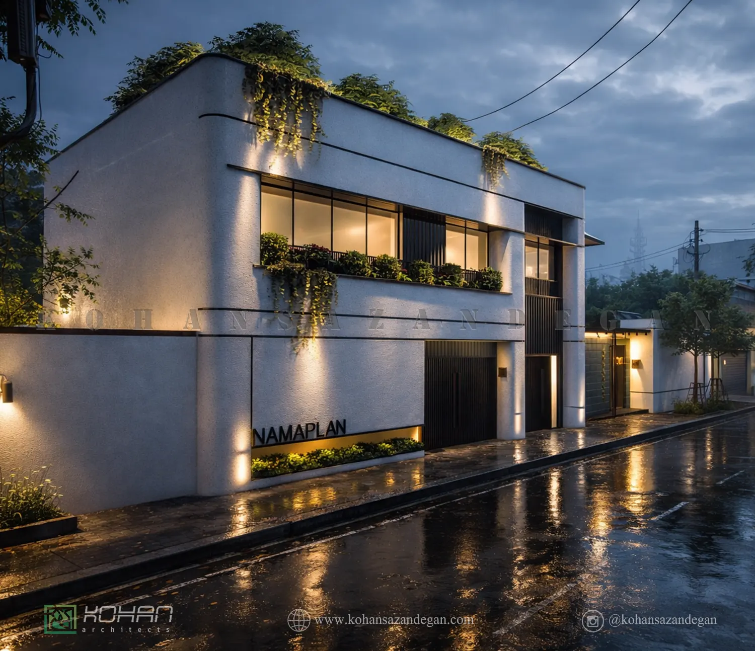 نمای ساختمان مسکونی یک طبقه در سرخرود 